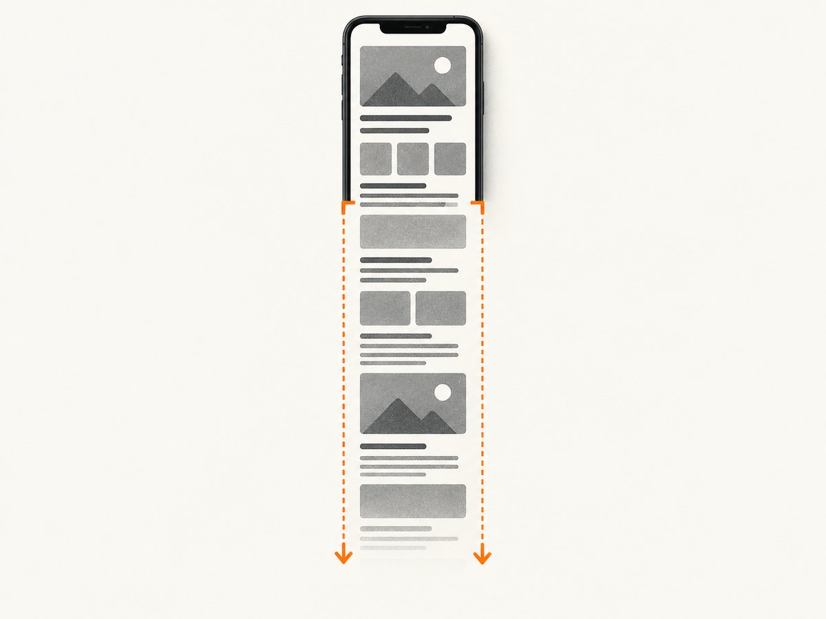 Capture more extends the still screenshot to include content beyond the visible screen.