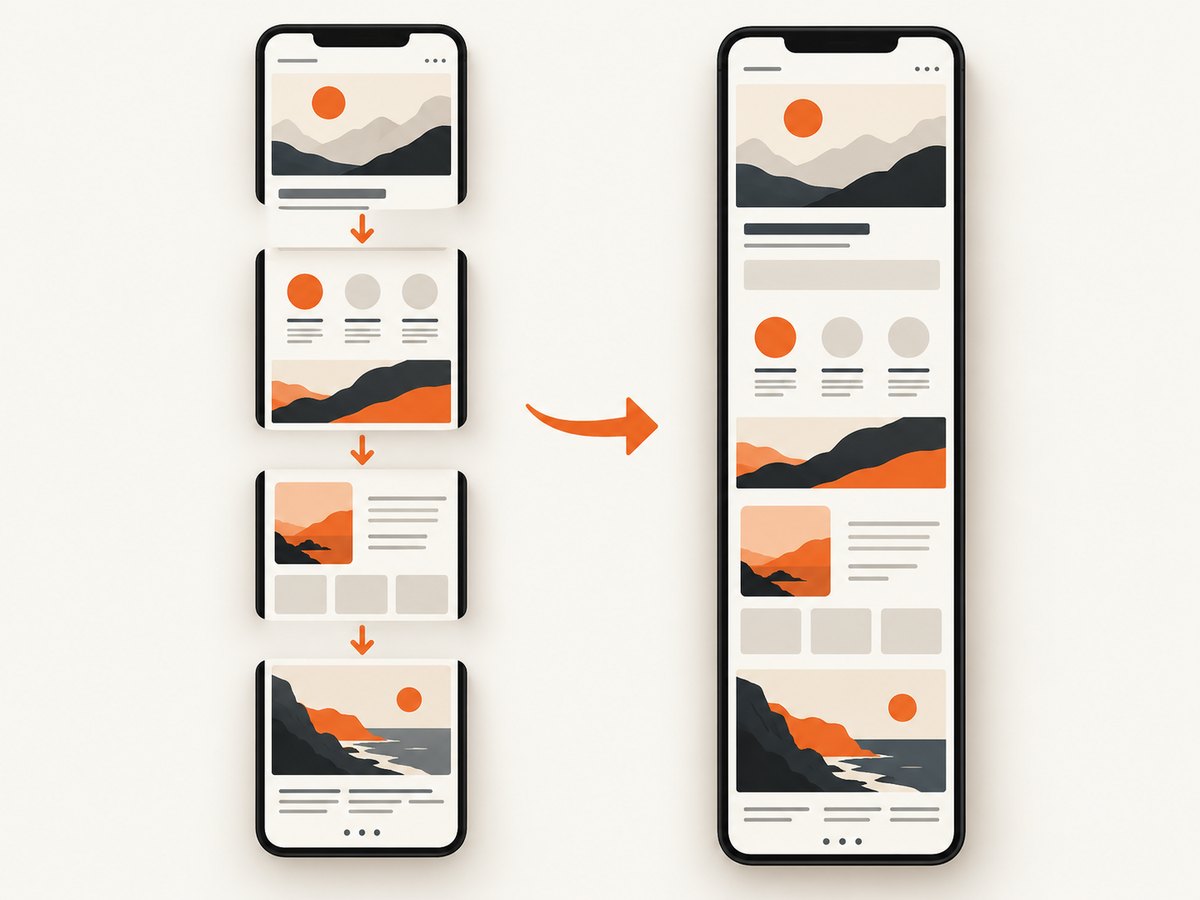 Samsung’s Scroll capture combines successive screen sections into one long image.