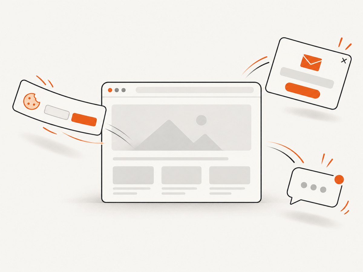 Consent banners and overlays can be cleared before an automated capture.