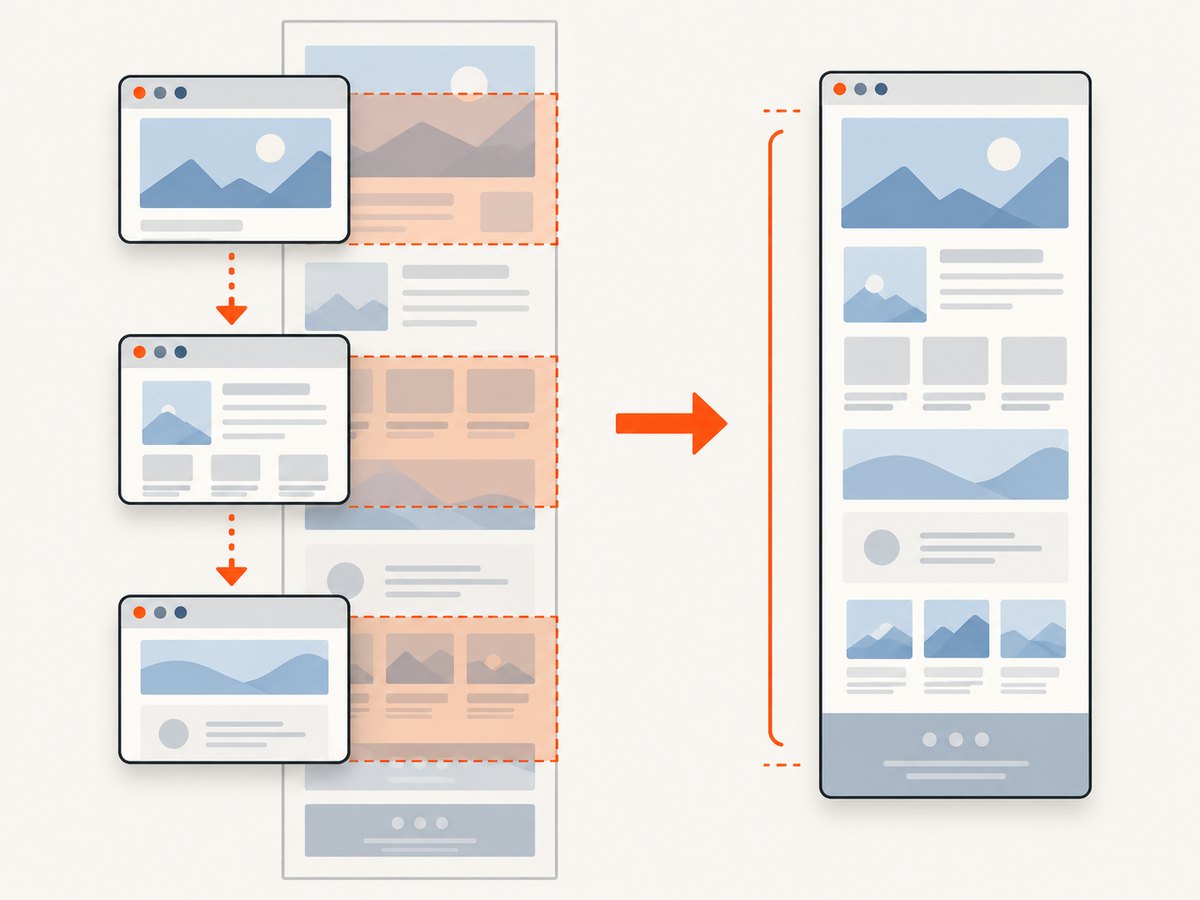 Scrolling first can trigger content that loads only when it approaches the viewport.