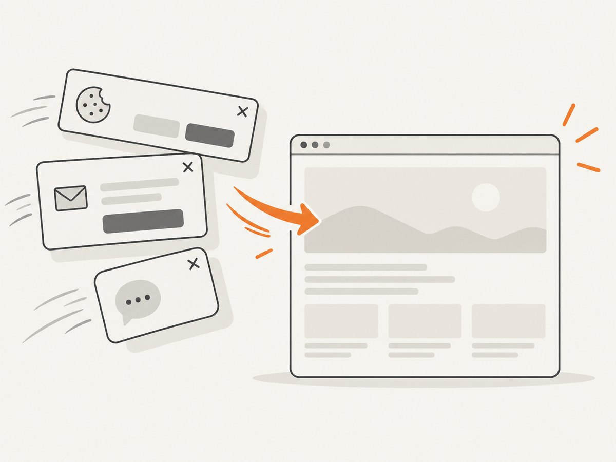 Hosted capture services can remove obstructive overlays before producing the image.