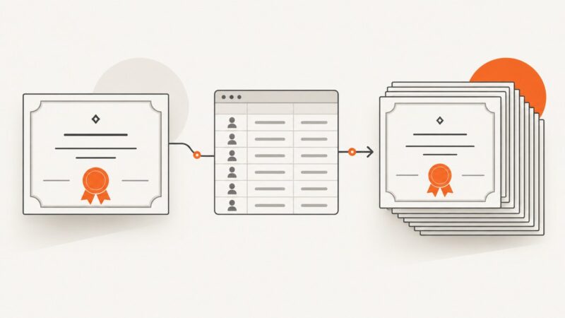How to Generate Certificate PDFs Automatically From Templates