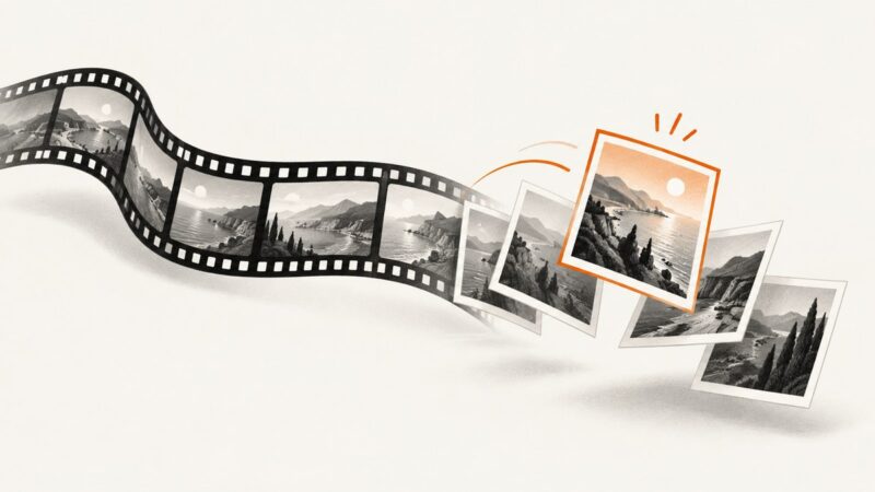 How to Generate Images from Video Examples