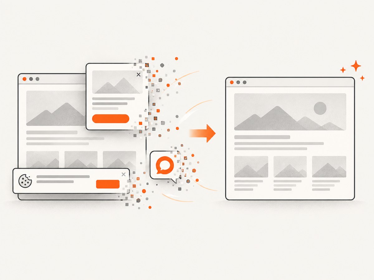 Website screenshot capture turns a page URL into an image and can clean common overlays before capture.
