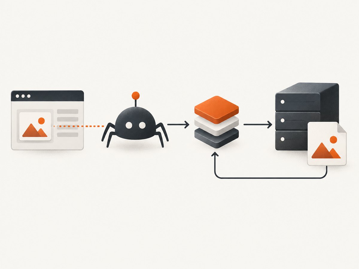 The generated file must be publicly reachable at a stable URL before social platforms can display it.