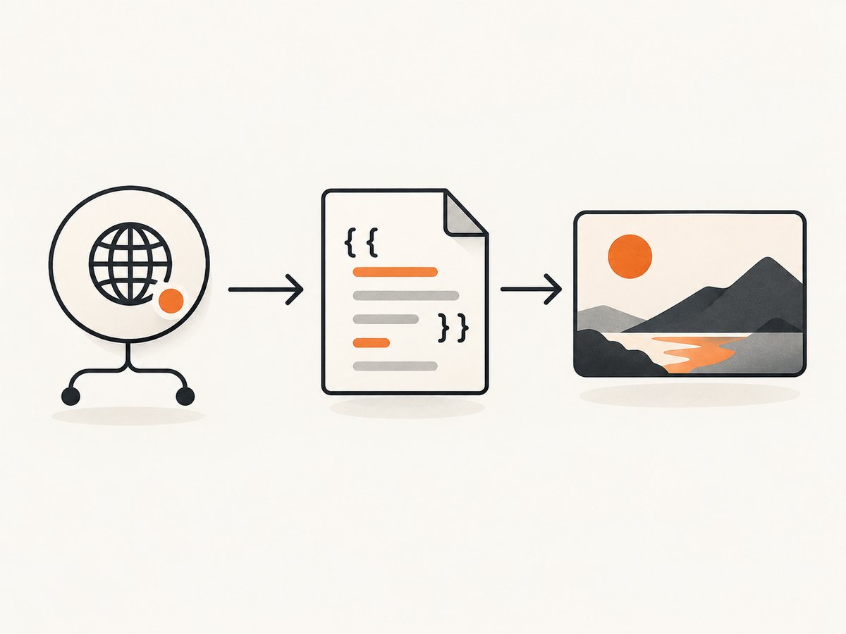 The Flask route, template metadata, and image endpoint work together to produce a share preview.