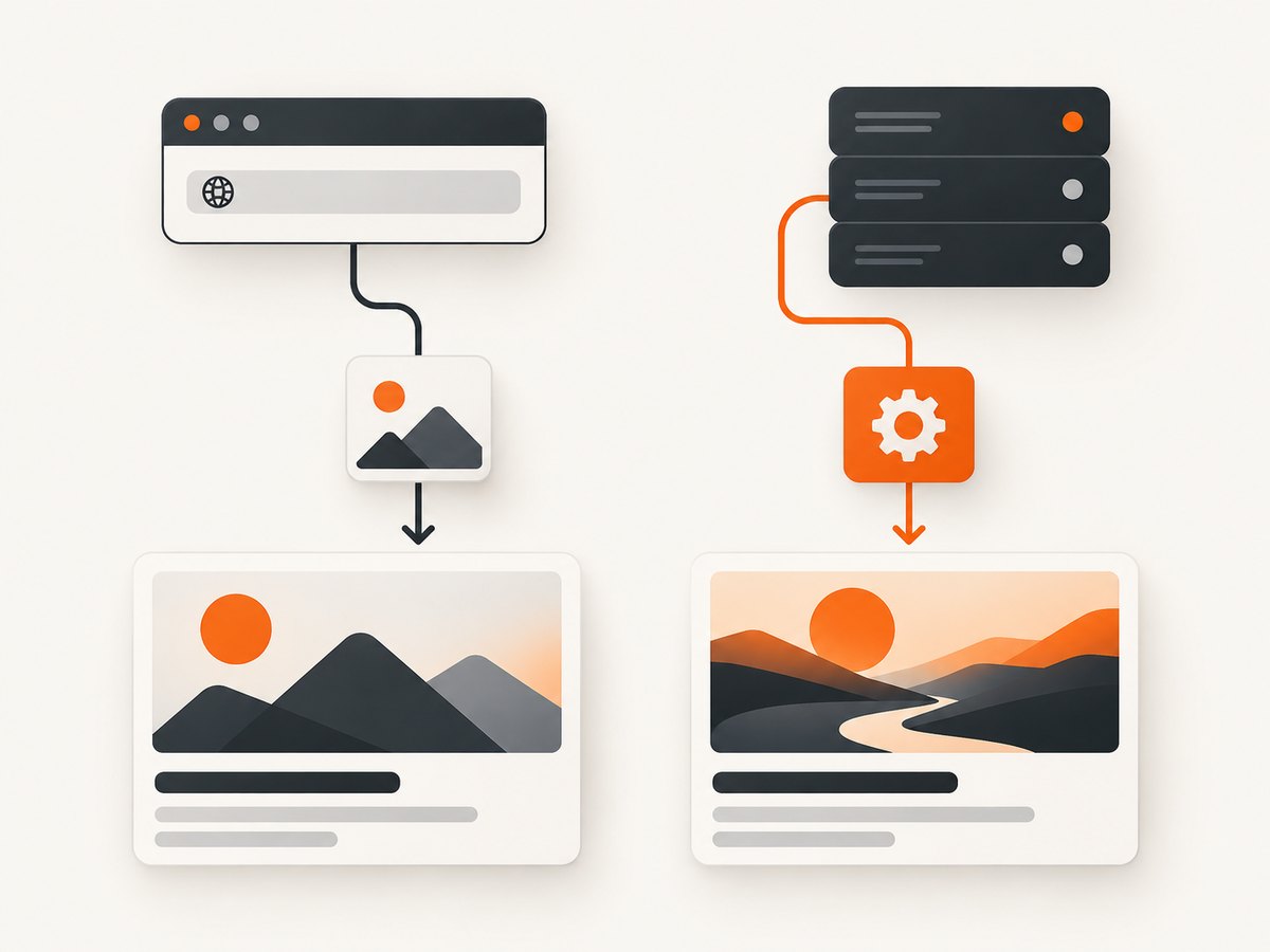 Choose the metadata convention for route-owned images or an API route for request-driven generation.