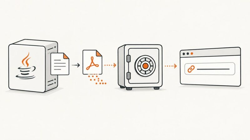 Generate a PDF and Retrieve It by URL in Java