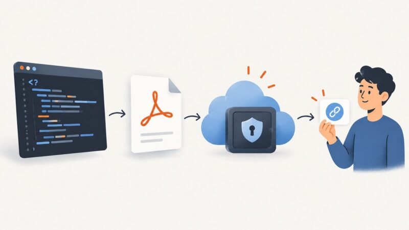 How to Generate a PDF and Get a Shareable URL with PHP