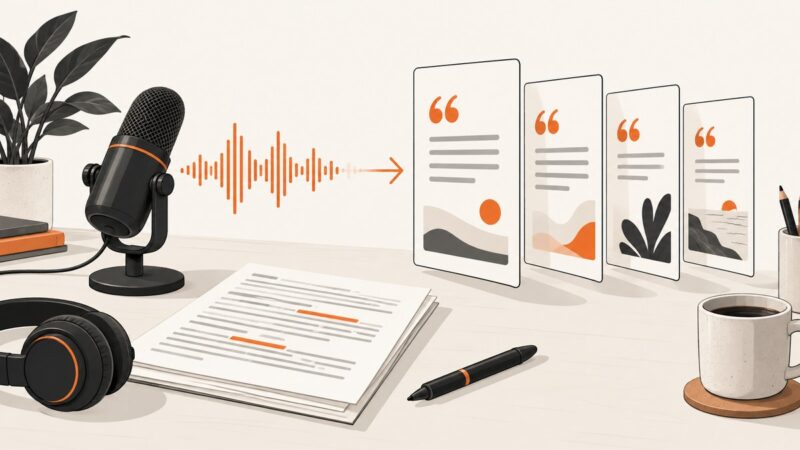 Automatically Generate Podcast Quote Story Images