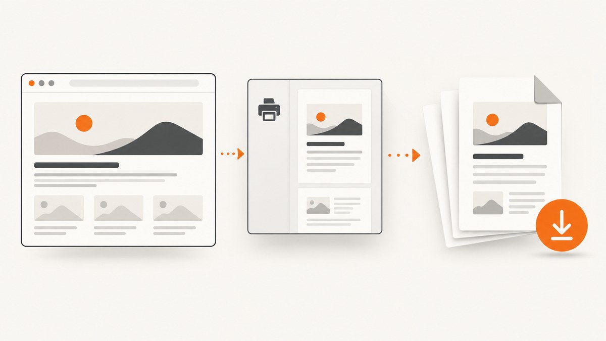 Generating PDF of a Web Page