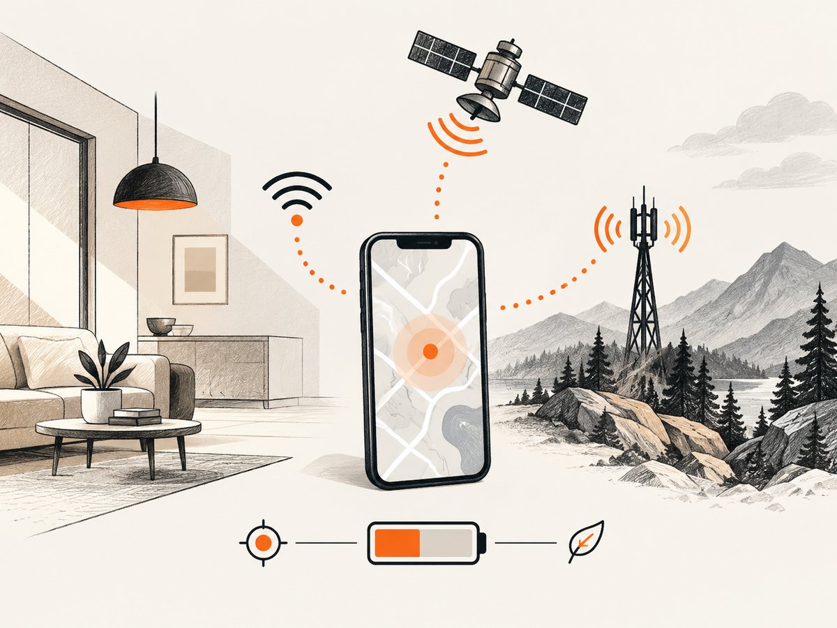 Signal quality, update frequency, and latency affect both accuracy and battery use.
