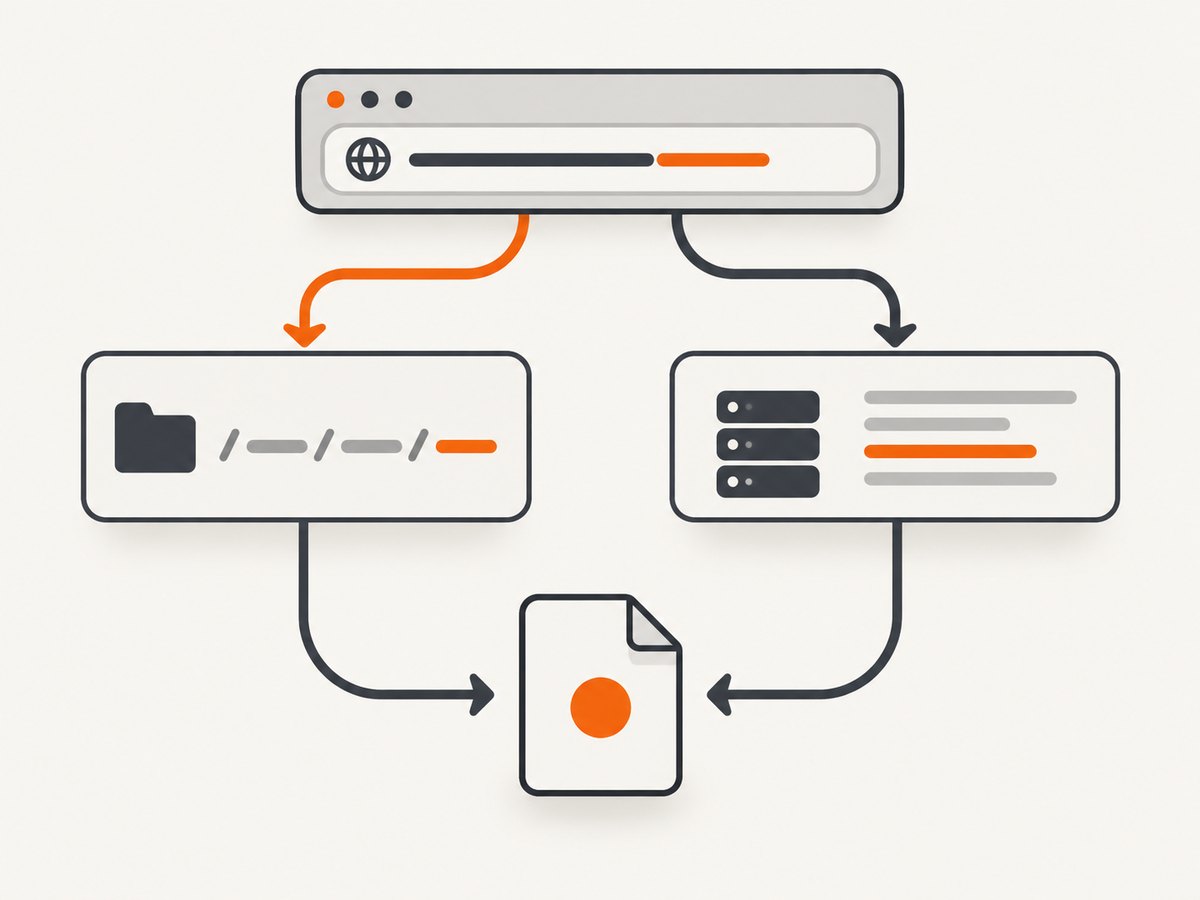 A URL suffix is an offline hint; the response header is the server’s declaration for the live resource.