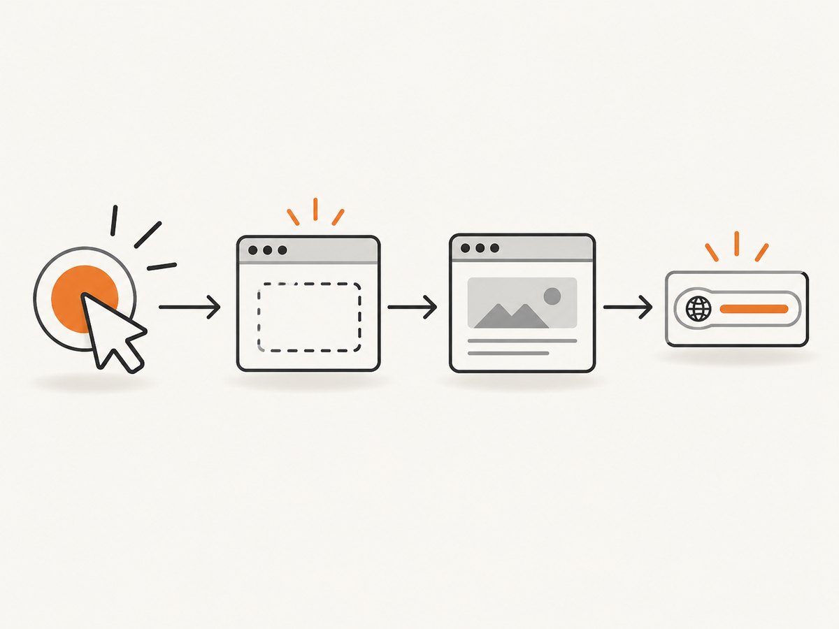 The targetcreated event connects the popup action to the page whose final URL you need.