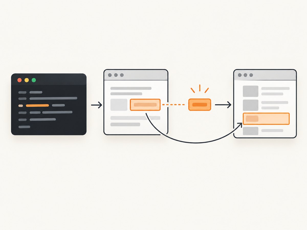 Cypress yields the element, then the test reuses its attribute inside the command flow.