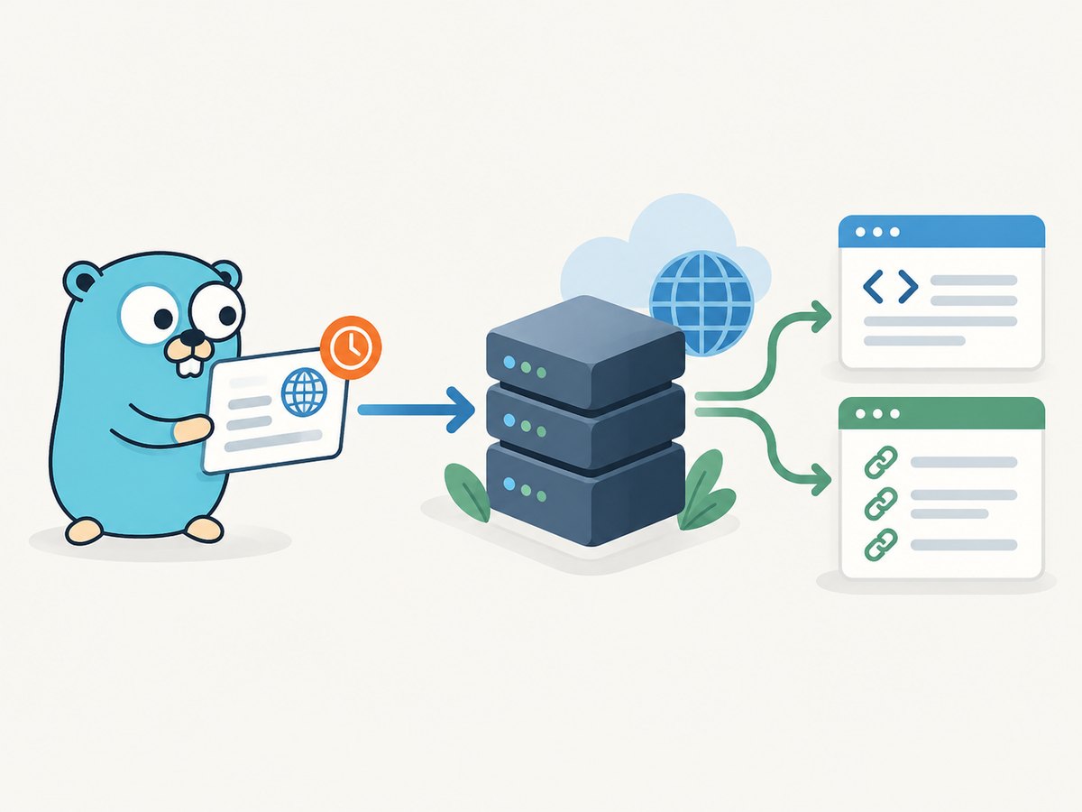 A Go SDK packages a provider-specific request and returns the response to your application.