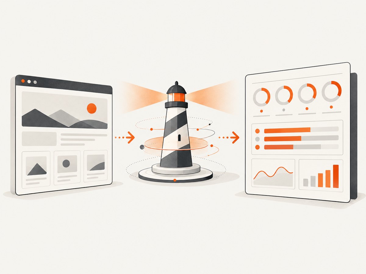 Lighthouse turns a page load into an audit report with findings to investigate.