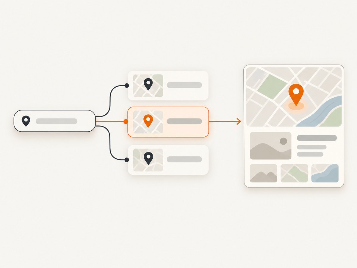 A place search migration must preserve the full suggestion, selection, and details flow.