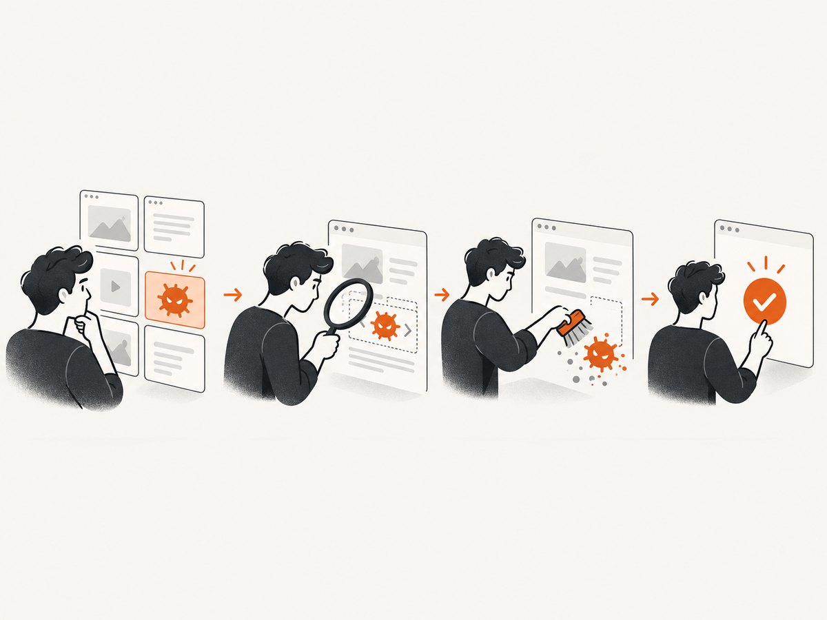 Review affected URLs, fix the underlying issue across the site, then request review.