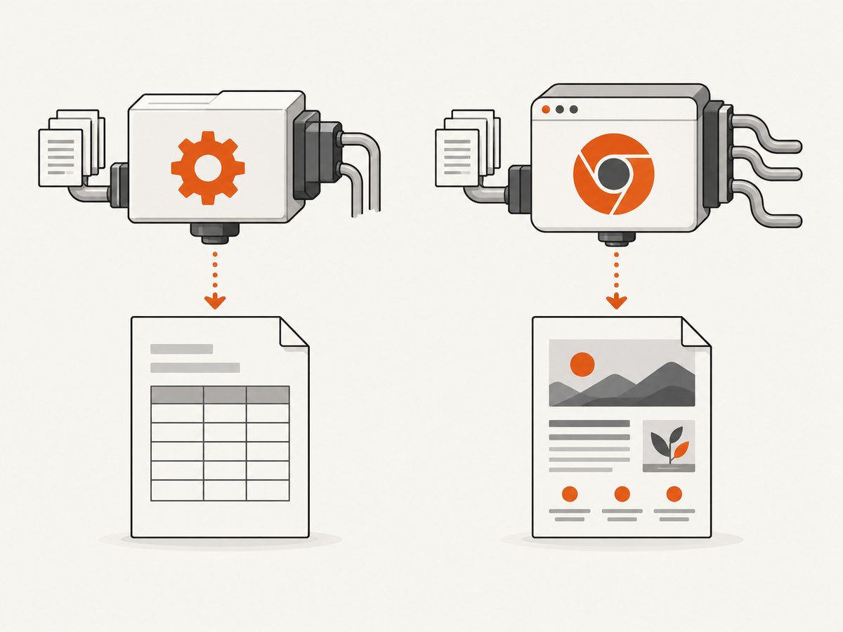 Choose a renderer by CSS fidelity and deployment requirements, not only by the Laravel facade.