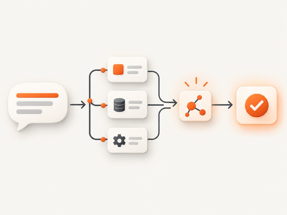 A Gumloop agent can interpret a request, call connected tools, and return a result subject to permissions.