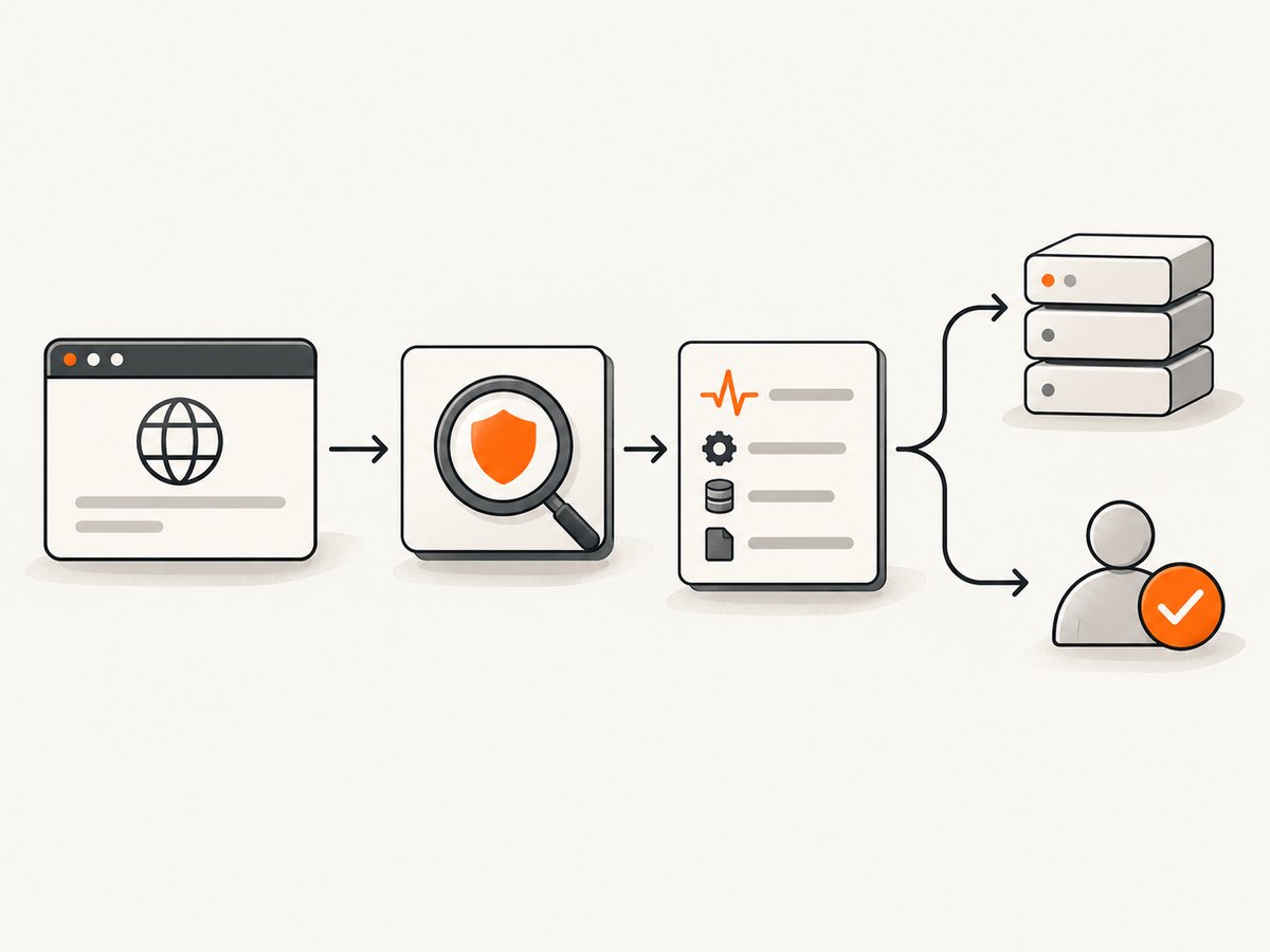 A resilient Puppeteer workflow detects a verification page, records evidence, and follows an approved path.