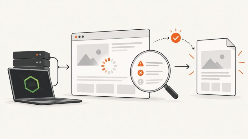 How to Handle Page-Loading Errors Before PDF Conversion in Node.js