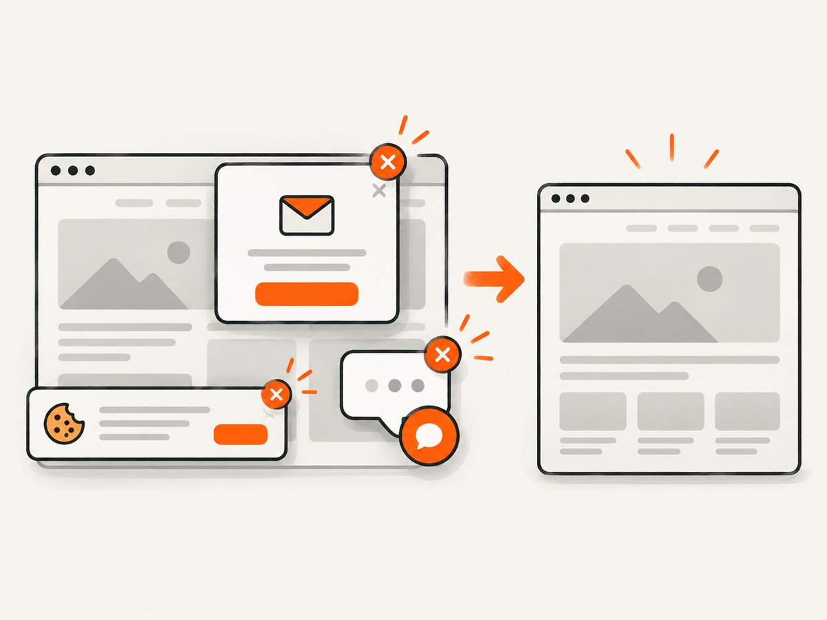 A clean capture pipeline removes obstructing consent and promotional elements before the image is returned.