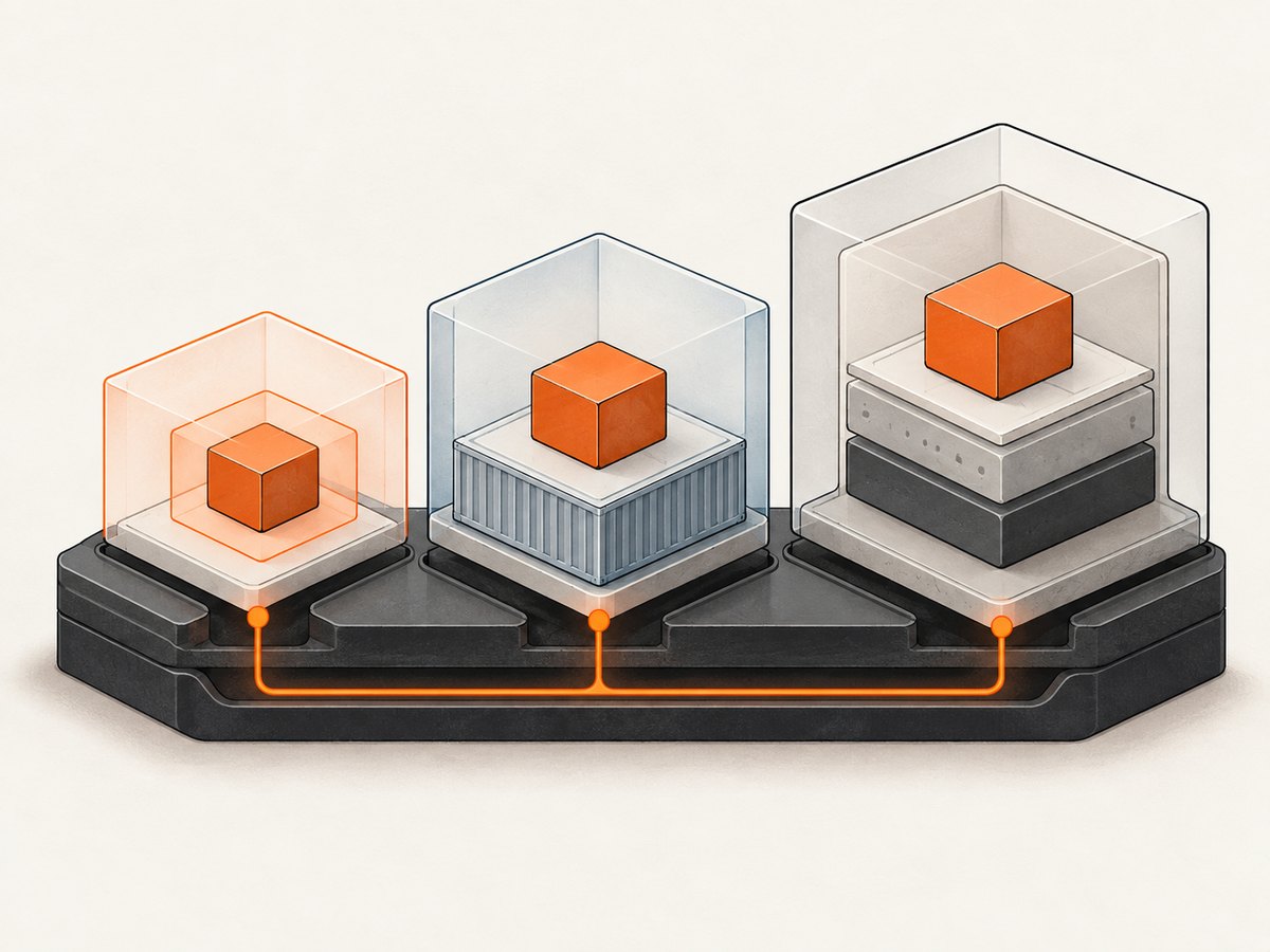 Containers add isolation, while a VM can add a separate kernel boundary; neither removes the need for Chromium's sandbox.