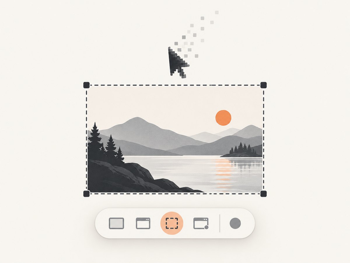 On Mac, clear Show Mouse Pointer in Screenshot options before capturing.