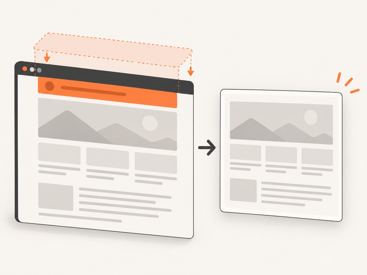 A screenshot-time stylesheet hides selected content only for the capture.