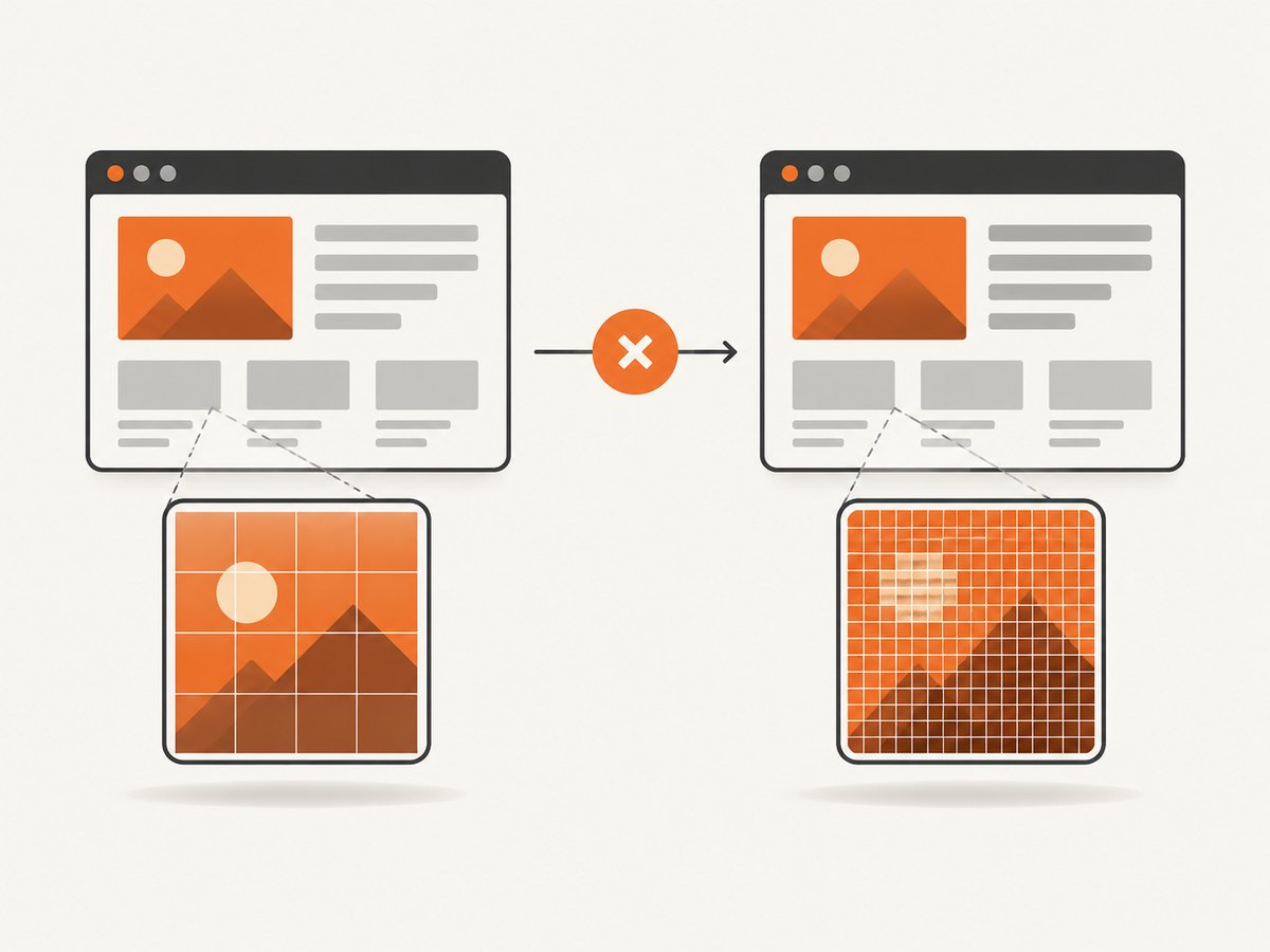 The CSS viewport controls layout, while the device scale factor controls pixel density.