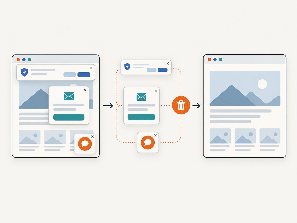 A capture service can clean common overlays before producing an image, but authorization and data governance still apply.
