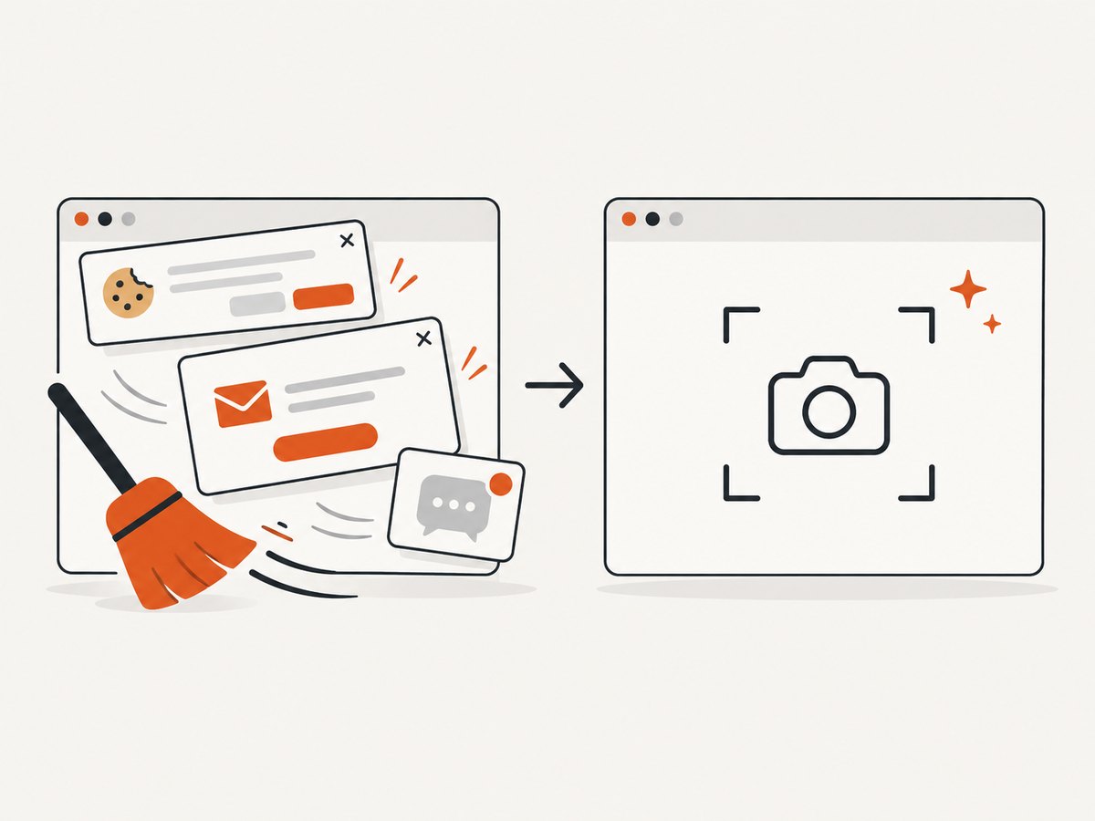 Consent banners and overlays can change the pixels a capture service receives.