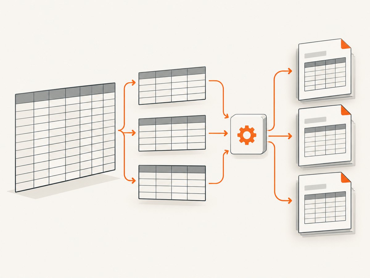 Split large reports at complete table groups so each WriteHTML call stays bounded.