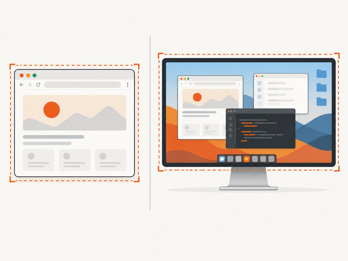 Choose Window Capture for Chrome-only footage and Display Capture when the whole monitor belongs in the scene.