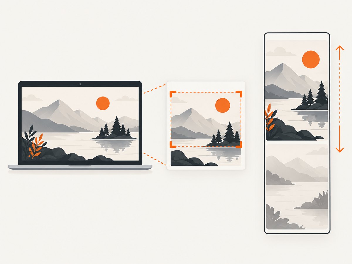 Choose a full-screen, selected-area, or scrolling capture based on what the reader needs to see.