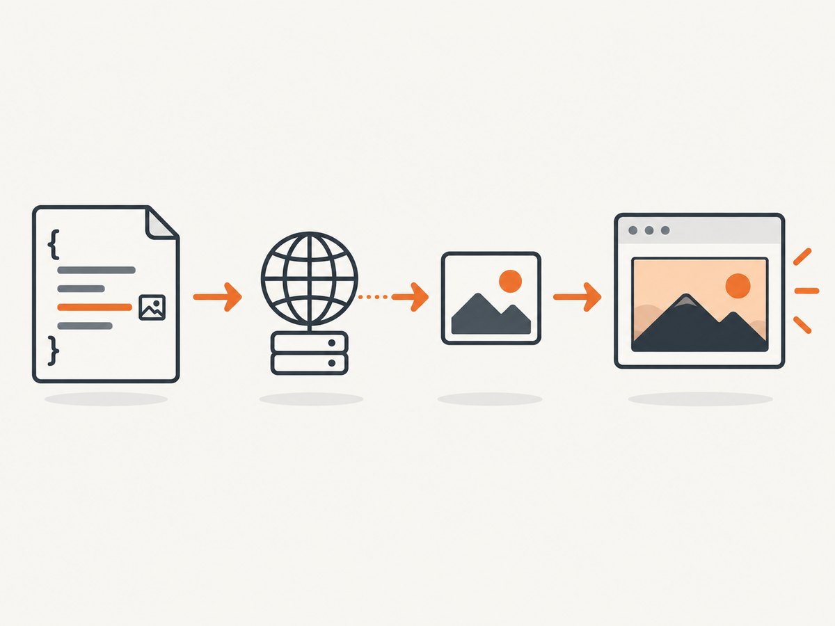 Check the CSS rule, the network request, and the element’s painted area in that order.