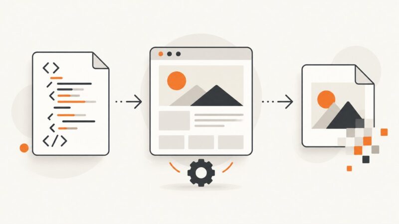 HTML Document to PNG Converter