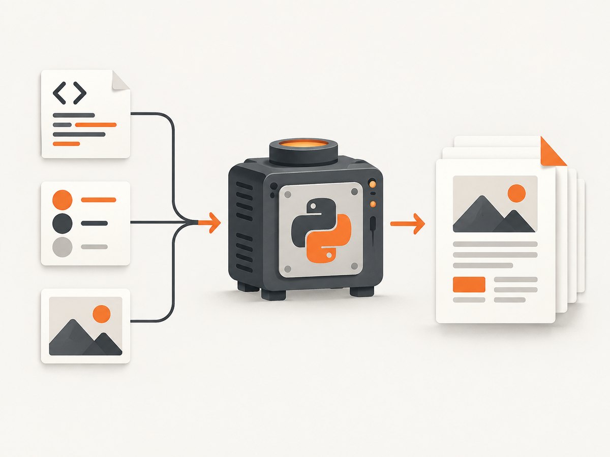 A converter resolves HTML and its assets before writing paginated PDF output.