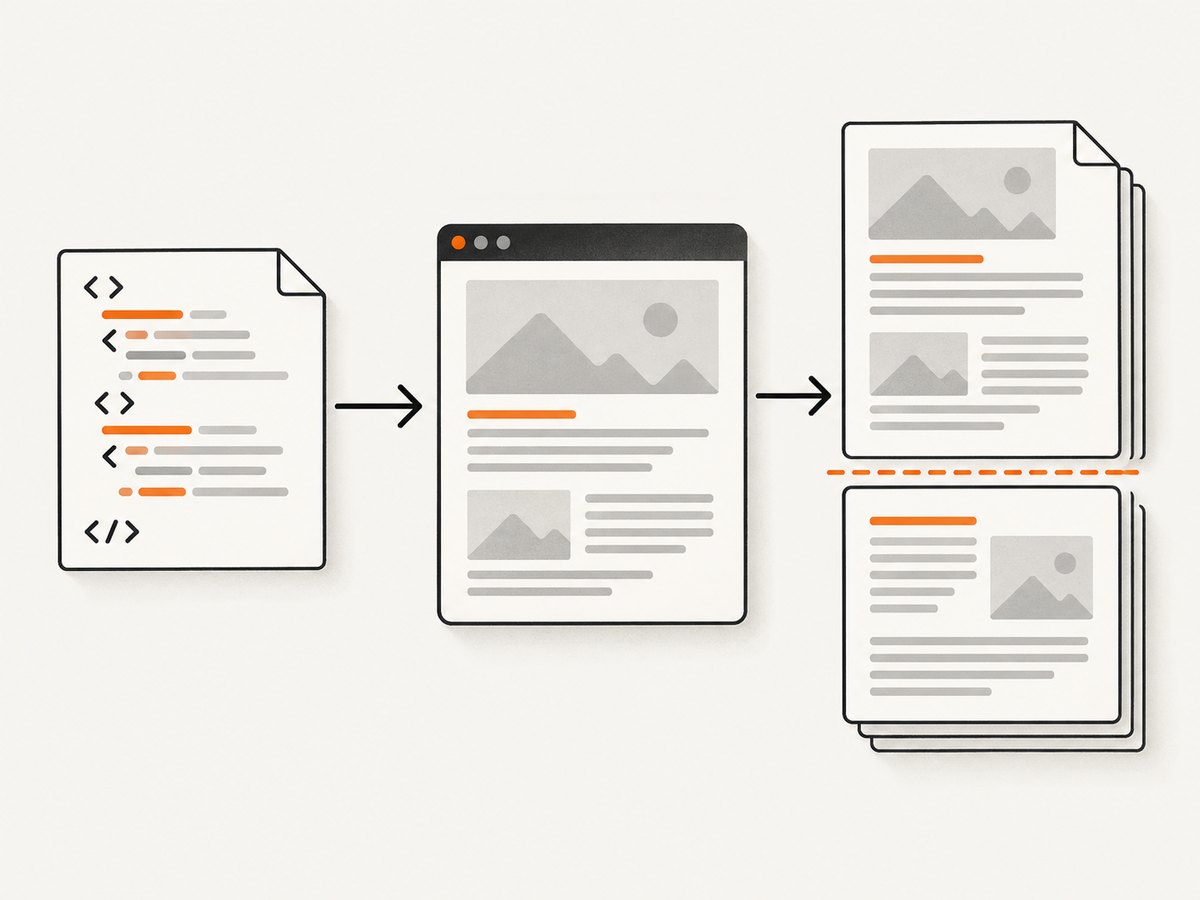 A single break at the next section keeps pagination predictable.
