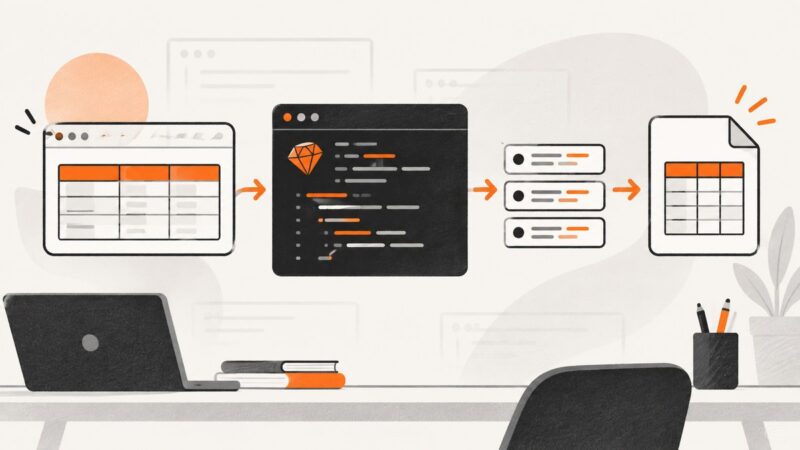 HTML Table Capture with Ruby: Extract Rows, Handle Spans, and Export CSV