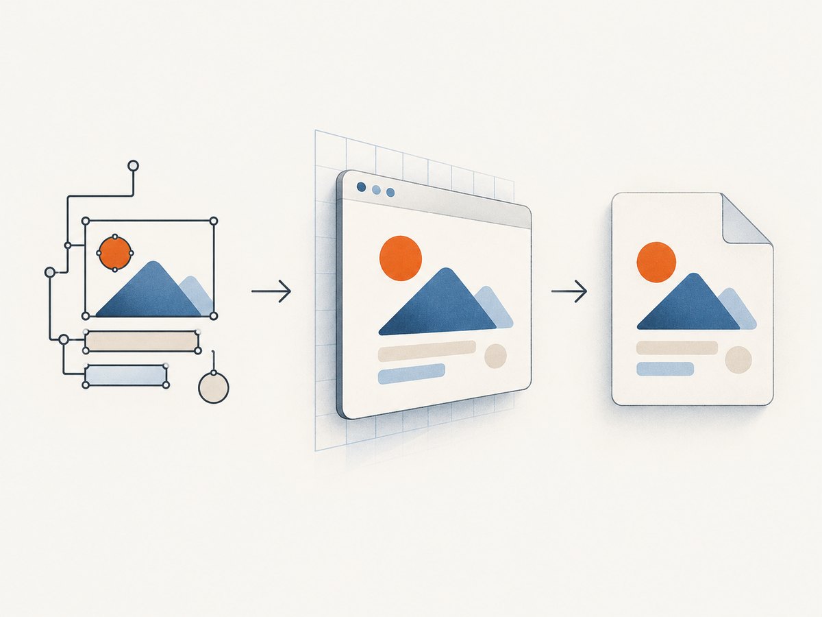The library takes a DOM node already available in the browser and resolves an image representation asynchronously.