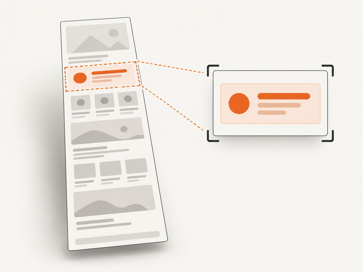 Choose a viewport, a full page, or a specific element based on the image you need.