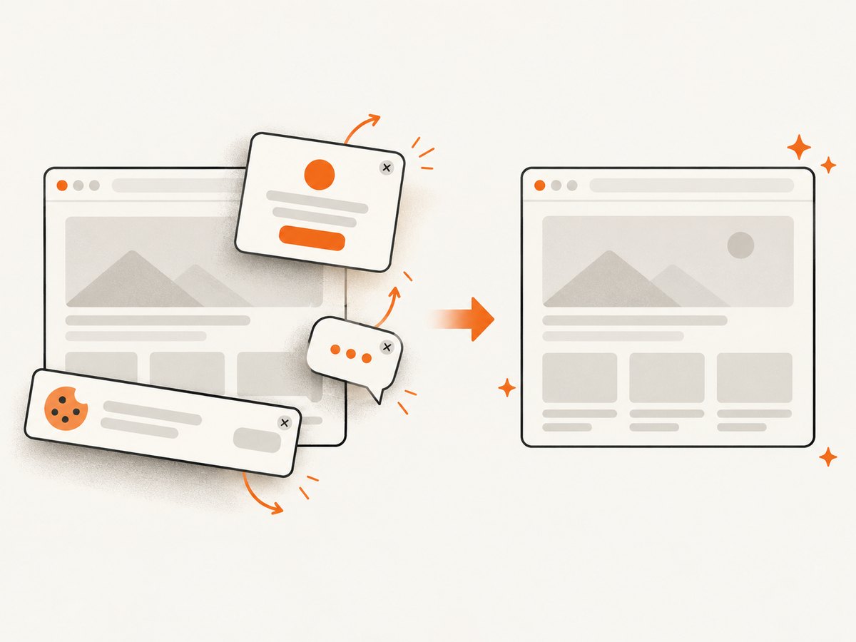 A clean capture removes common overlays before the image is returned.