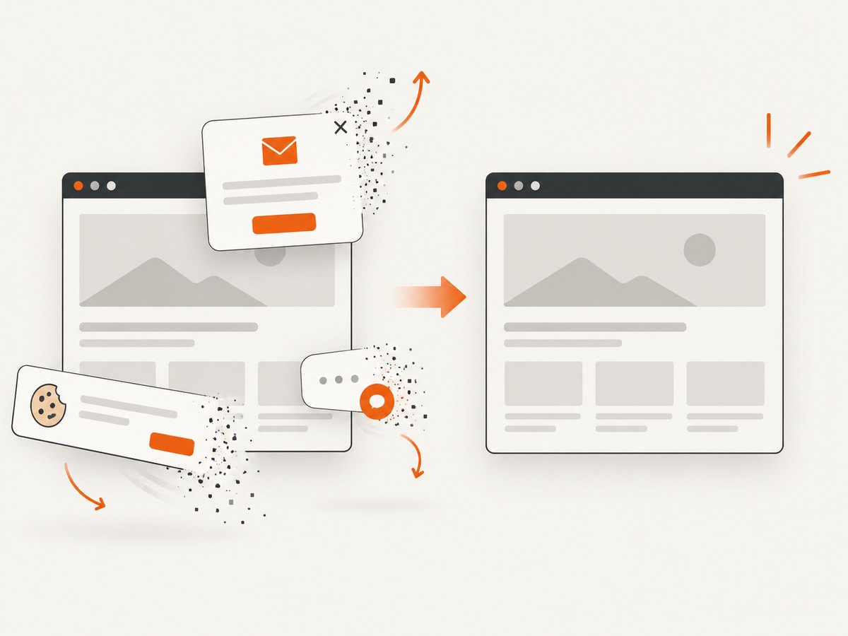 A clean capture pipeline removes common overlays before the screenshot.