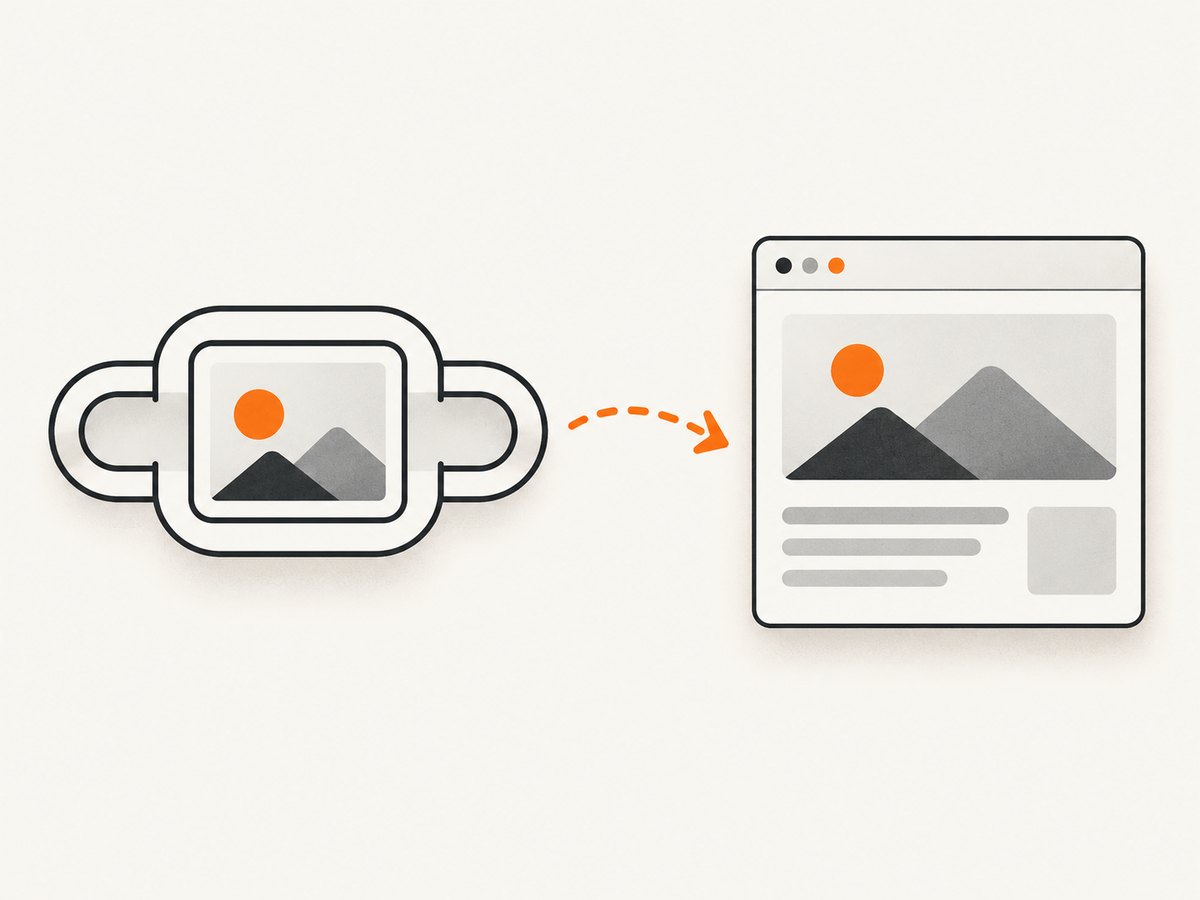 An anchor wraps the image and supplies the destination URL.
