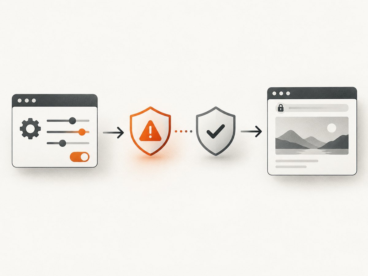 The browser context setting controls HTTPS errors during page navigation.