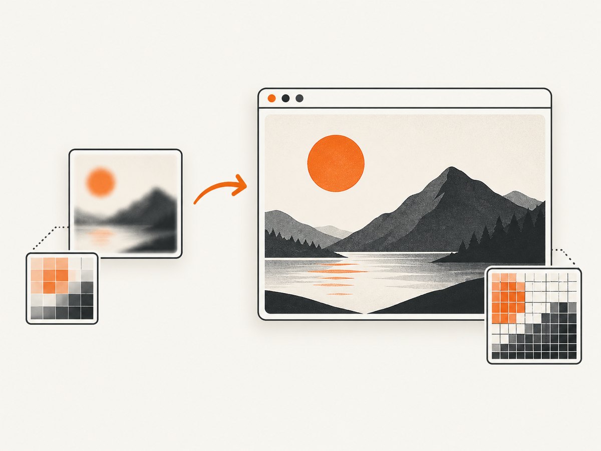 A higher output quality cannot restore detail missing from the original asset.