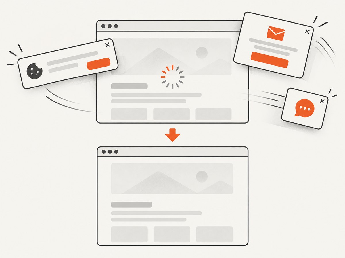A capture service can remove common overlays before producing the screenshot.